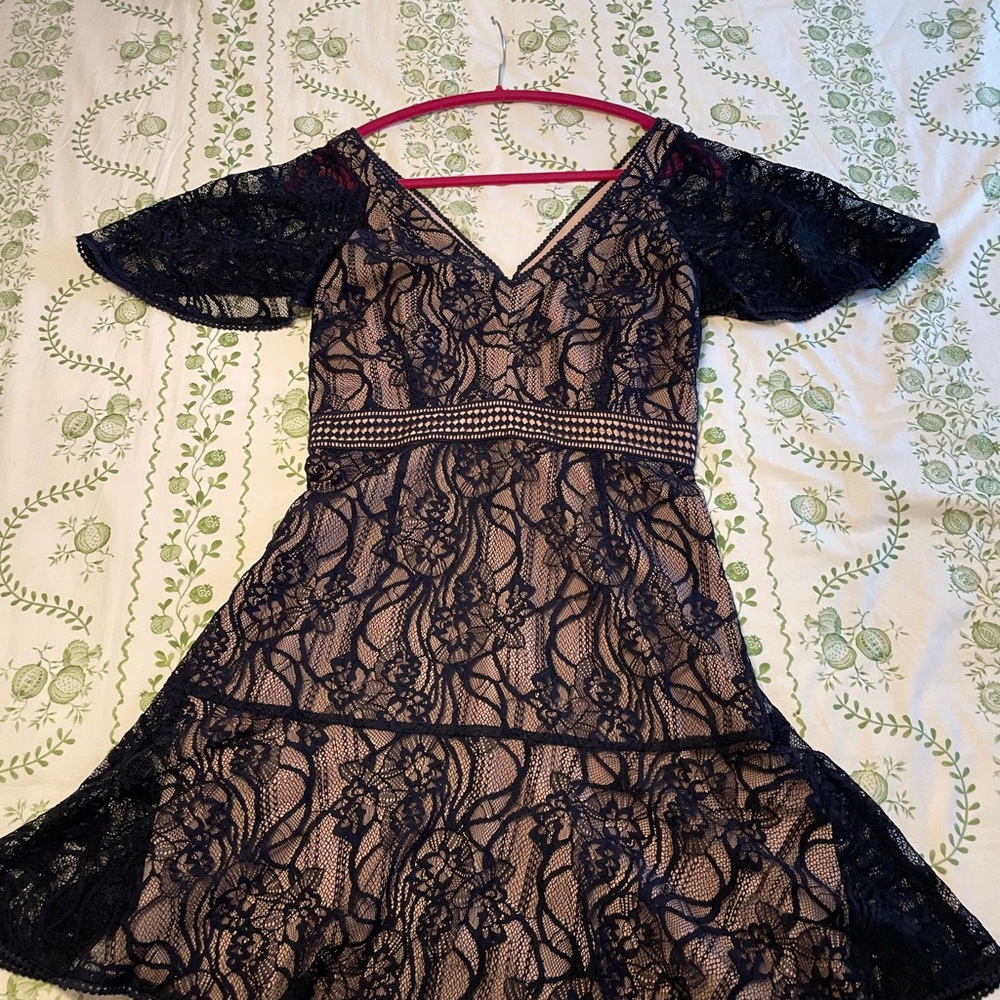 Elegant Black Lace Dress